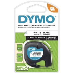 TAPE LETRA PLAST 12MMx4M PEARL WHITE (91331)