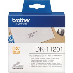 BROTHER STANDARD LABELS 29x90MM WHITE ROLL 400 DK-11201