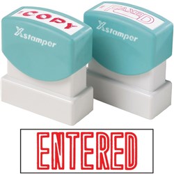 XSTAMPER - 1 COLOUR - TITLES D-F 1021 Entered Red