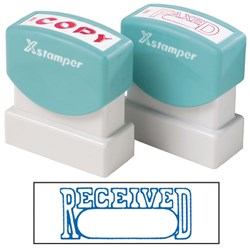 XSTAMPER - 1 COLOUR - TITLES R-Z 1203 Received/Date Blue