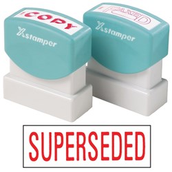 XSTAMPER - 1 COLOUR - TITLES R-Z 1366 Superseded Red