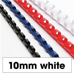 REXEL BINDING COMB 9.5mm 65 Sheet Capacity White Pack of 100