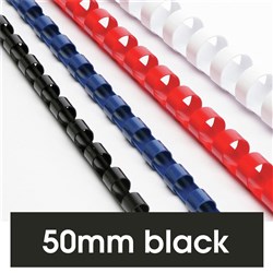 BINDING COMBS REXEL A4 50MM BLACK BX50