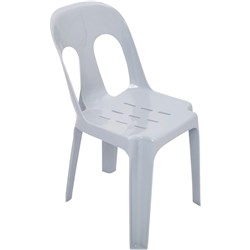 PIPEE STACKING CHAIR Plastic White