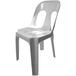 PIPEE STACKING CHAIR Plastic Grey