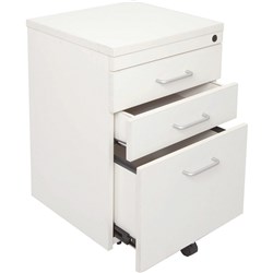 RAPID SPAN MOBILE PEDESTAL 3 Drawer White 447mmWx465Dx690H