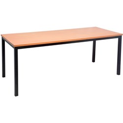 STEEL FRAME TABLE 1800 x 750 Beech