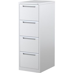 STEELCO FILING CABINET 4 Drawer White Satin