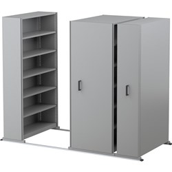 APC EZI-SLIDE AISLE SAVER 5 Shelves/Bay Silver Grey L4500xH2175xW900xD400mm
