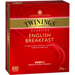 TWININGS TEA BAGS ENGLISH BREAKFAST Pack Of 100
