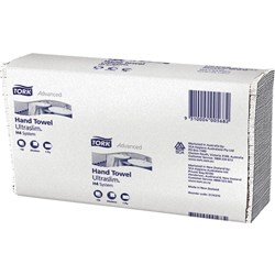 TORK MULTIFOLD HAND TOWELS Ultraslim 240x210mm 150 Sht Carton of 20 Suit H4 Dispenser