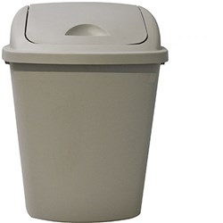 ITALPLAST HEAVY DUTY WASTE BIN 42Ltr Grey