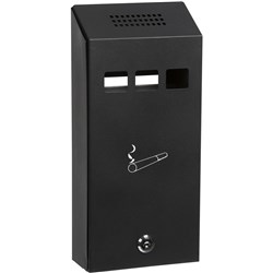 JASTEK CELCO 5009 WALL MOUNTED ASH BIN 125Lx88Wx305Hmm
