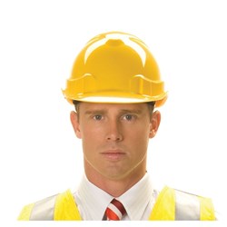 ZIONS VENTED HARD HAT, 6 POINT HARNESS, LIGHTWEIGHT