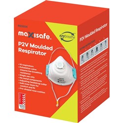 MAXISAFE DISPOSABLE RESPIRATOR Disposable P2 Respirator With Valve (box 10)