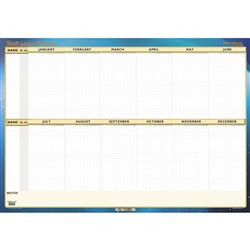 COLLINS WRITERAZE LEAVE PLANNER Staff 700x1000mm 2021