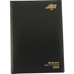 Office Choice Business Diary A4 Week To View black sub for Cumerland Elegant