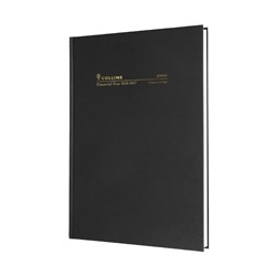Collins Financial Year Diary A4 2 Days To Page 1Hr Black