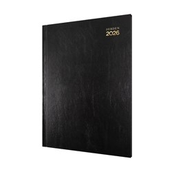 DEBDEN KYOTO DIARY A4 Week To Opening 1Hr Black
