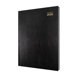 DEBDEN KYOTO DIARY A4 Day to Page 30min Black