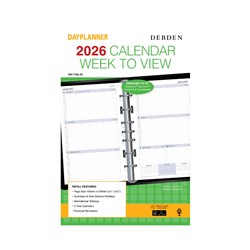 DAYPLANNER DESK EDITION REFILLS - 7 RING Weekly Dated (1 Year)
