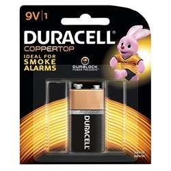 DURACELL ALKALINE BATTERY CARD 9V 1/Card