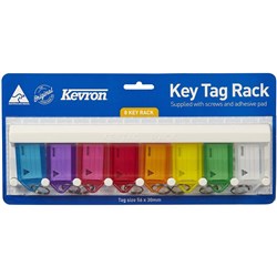 KEVRON KEY TAGS Key Tag Rack 8 Tags