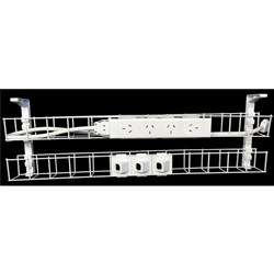 RAPID CABLE MANAGEMENT Dual Basket 1550mm 4GPO +3Data 2.5m Interconnecting Lead