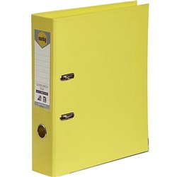 MARBIG PE LINEN LEVER ARCH A4 - Pale Yellow / Lemon