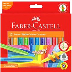 FABER-CASTELL TWIST CRAYONS Pack of 12