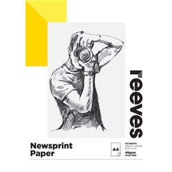 REEVES NEWSPRINT PAD A4
