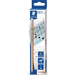 STAEDTLER NATURAL EXAM PENCIL 2B With Eraser Tip