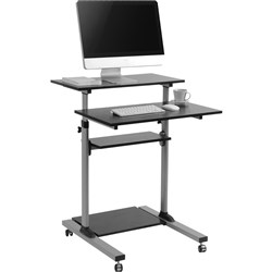 MOBILE COMPUTER CART With Lockable Castors Height Adjustable