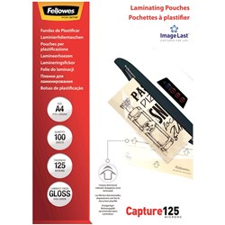 Fellowes Laminating Pouches A4 125 Micron