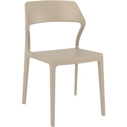SIESTA STACKABLE CHAIR Beige without Arms