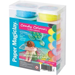 RAINBOW MODELING CLAY Assorted Colours Pack of 12