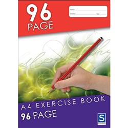 SOVEREIGN EXERCISE BOOKS A4 8mm Ruled 96pg
