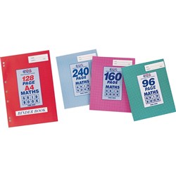 SOVEREIGN EXERCISE BOOKS A4 5mm 192pg