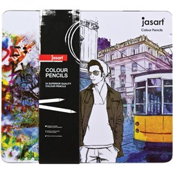 Jasart Colour Pencil Design Pack of 24