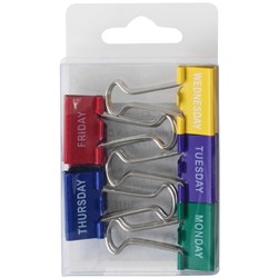 CELCO FOLD-BACK CLIPS Printed 25mm Pk10