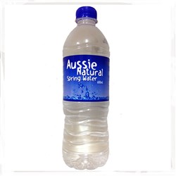 AUSSIE NATURAL SPRING WATER 600ML CARTON.24