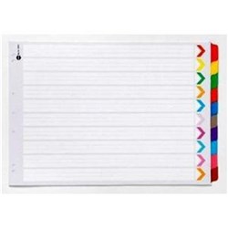 A3 10 TAB DIVIDERS L/SCAPE WHITE