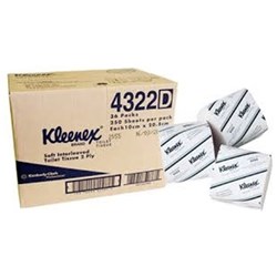 KLEENEX EXEC INTERLVD TOILET TISSUE 2PLY 21.5CMx10CM 250SHT CTN36 WHT