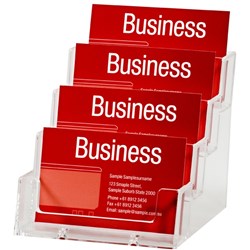 DEFLECTO BUSINESS CARD HOLDER 4TIER