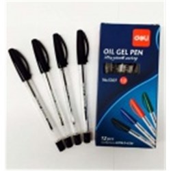 O/MART BALL PEN BLACK 0.7MM SOLD IN BOX 12 CAPPED 1720 S307